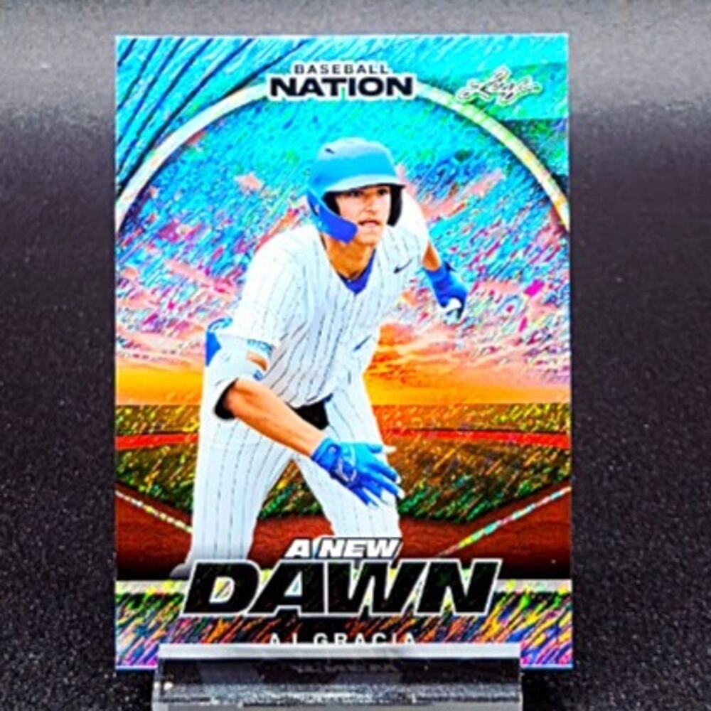 AJ Gracia 1/3 A New Dawn Blue Shimmer Insert Atlanta Braves Top Prospect